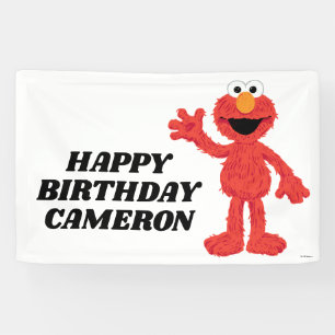Banderoles Simple Elmo 1er anniversaire