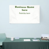 Banderoles simple entreprise ajouter votre nom texte q r code (Salon professionnel)