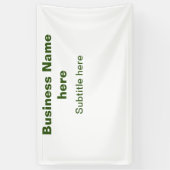 Banderoles simple entreprise ajouter votre nom texte q r code (Vertical)