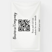 Banderoles Simple entreprise site web code-barres QR ajouter  (Vertical)