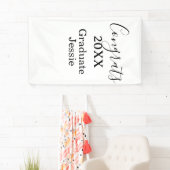 Banderoles Simple graduation congratulations minimal add clas (En situation)