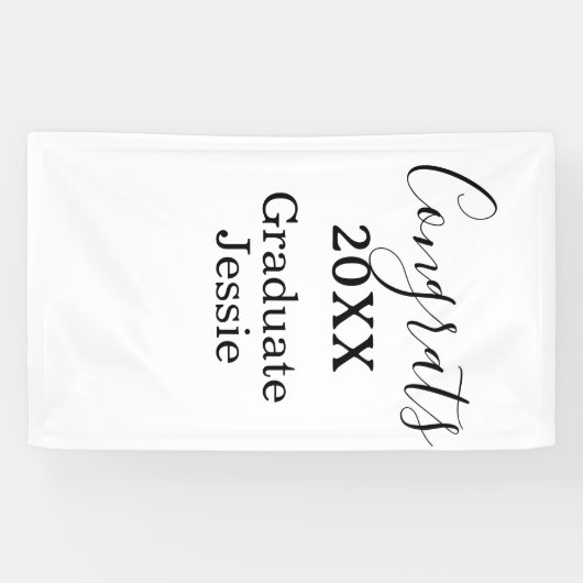 Banderoles Simple graduation congratulations minimal add clas (Horizontal)