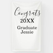 Banderoles Simple graduation congratulations minimal add clas (Vertical)