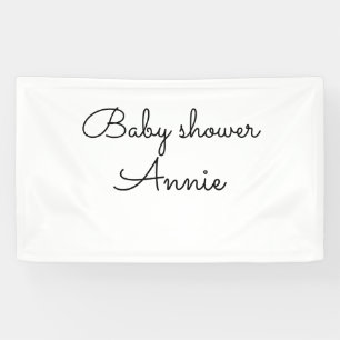 Banderoles simple minimal ajoutez votre nom texte baby shower