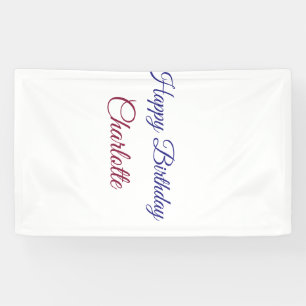 Banderoles SIMPLE MINIMAL.CUTIE AJOUTER NOM BÉBÉ joyeux anniv