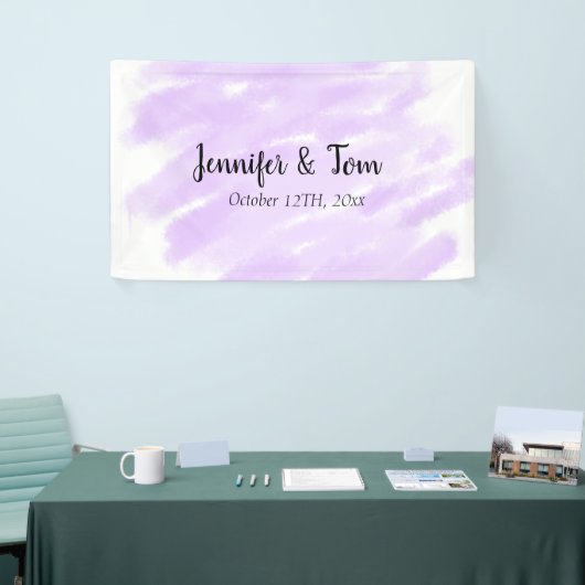 Banderoles simple minimum ajouter votre nom unité de mariage (Salon professionnel)