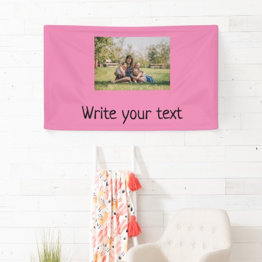 Banderoles simple minimum ajouter votre texte photo noël bann (En situation)