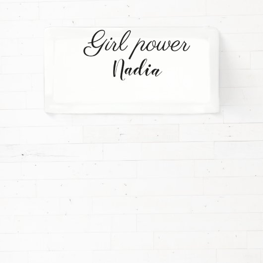 Banderoles simple minimum fille puissance ajouter nom texte i (Insitu)