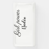Banderoles simple minimum fille puissance ajouter nom texte i (Verticale)