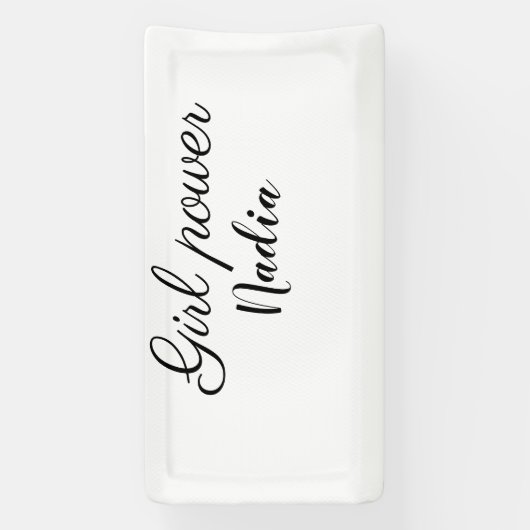 Banderoles simple minimum fille puissance ajouter nom texte i (Verticale)