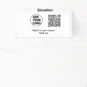 Banderoles Simple minimum q r code ajouter le logo texte des  (Insitu)