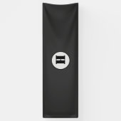 BANDEROLES SIMPLE MODERNE MODERNE MONOGRAM ÉLÉGANT CHIC STYLE (Vertical)