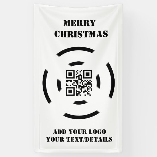 BANDEROLES SIMPLE MODERNE MODERNE MONOGRAM ÉLÉGANT CHIC STYLE (Vertical)