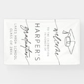 Banderoles Simple moderne Welcome Graduation Party Script (Horizontal)