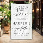 Banderoles Simple moderne Welcome Graduation Party Script