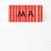 Banderoles Simple monogramme ajouter votre nom lettre man min (Insitu)