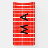 Banderoles Simple monogramme ajouter votre nom lettre man min (Verticale)