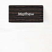 Banderoles Simple monogramme ajoutez votre nom lettre homme m (Insitu)