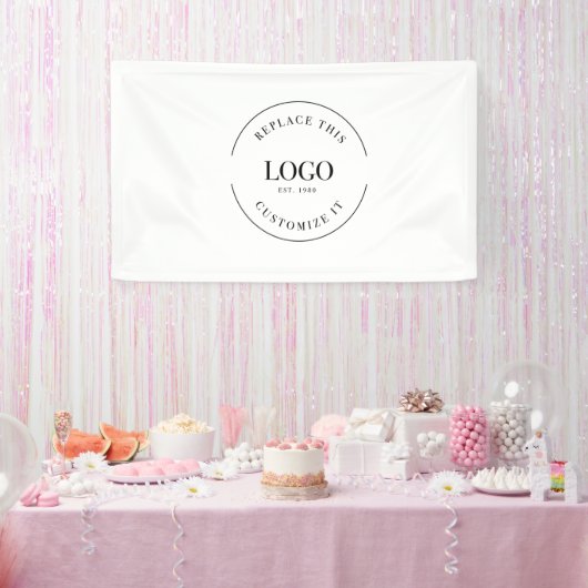 Banderoles Simple personnalisation du logo arrière marque de  (Fête)