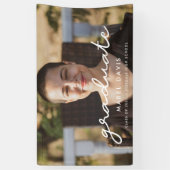 Banderoles Simple Photo fête de graduation Graduate (Vertical)