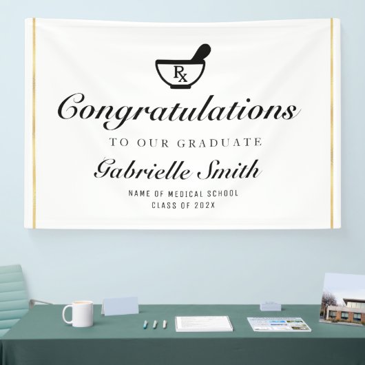 Banderoles simple script pharmacie groupe de réception signe  (Salon professionnel)