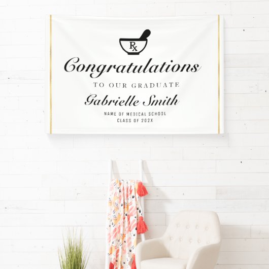 Banderoles simple script pharmacie groupe de réception signe  (Insitu)