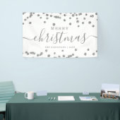 Banderoles Simple Silver Noël Parties scintillant Blanc (Salon professionnel)