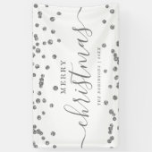 Banderoles Simple Silver Noël Parties scintillant Blanc (Vertical)