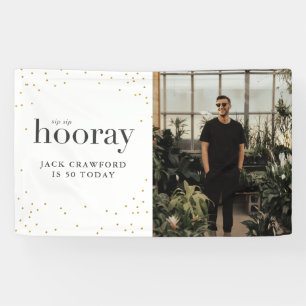 Banderoles Sip sip honore moderne élégant anniversaire fête