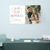 Banderoles Sip Sip Hooray Moderne Typographie (Salon professionnel)