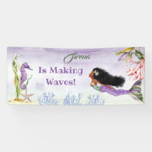 Banderoles Sirène de mer de couleur Crabe de mer de race mauv