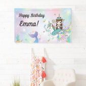 Banderoles Sirène et licorne (En situation)