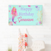 Banderoles Sirène Sous La Fête D'Anniversaire De La Mer (En situation)
