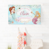 Banderoles Sirènes d'aquarelle sous la Parties scintillant de (En situation)