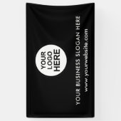 Banderoles Site Web de Slogan Logo d'entreprise personnalisé (Vertical)