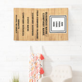 Banderoles Site Web promotionnel Rustic Wood Business Logo (En situation)