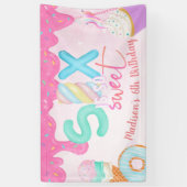 Banderoles six est si doux Froid rose (Vertical)