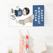 Banderoles Skateboard Anniversaire (En situation)