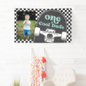 Banderoles Skateboard One Cool Dude Photo Anniversaire (En situation)