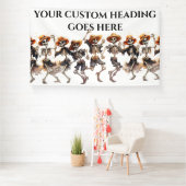 Banderoles Skeleton danse Halloween enfants (Insitu)