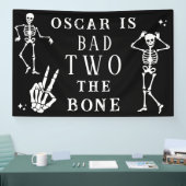 Banderoles Skull Skeleton Bad to the Bone 2nd Birthday (Salon professionnel)