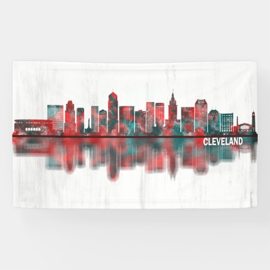 Banderoles Skyline Cleveland Ohio (Horizontal)