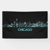 Banderoles Skyline de Chicago (Horizontal)