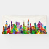 Banderoles Skyline de Chicago (Horizontal)