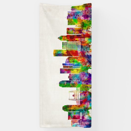 Banderoles Skyline de l'Oregon de Portland (Vertical)