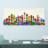 Banderoles Skyline de Seattle Washington (Salon professionnel)
