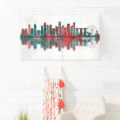 Banderoles Skyline de Singapour (En situation)