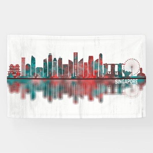 Banderoles Skyline de Singapour (Horizontal)