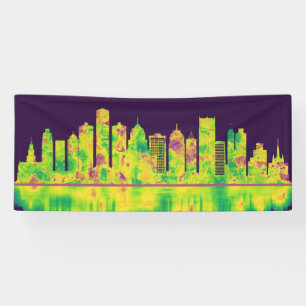 Banderoles Skyline Detroit Michigan