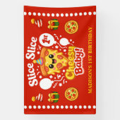 Banderoles Slice Slice Baby Pizza 1st Birthday Horizontal (Verticale)
